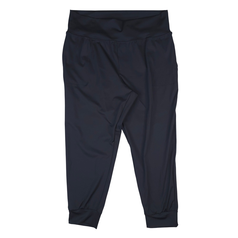 Ideology Jogger Pants Womens XXLโ Deep Black High Waist Off-Duty Activewear